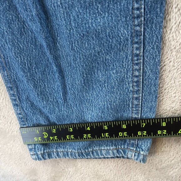 Vintage Lee Mens Jeans 34x32 Bue Denim Classic Straight Leg Casual Medium Wash - Picture 7 of 13